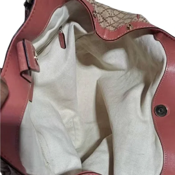 Gucci Beige and Pink Patterned Satchel - Picture 10 of 15